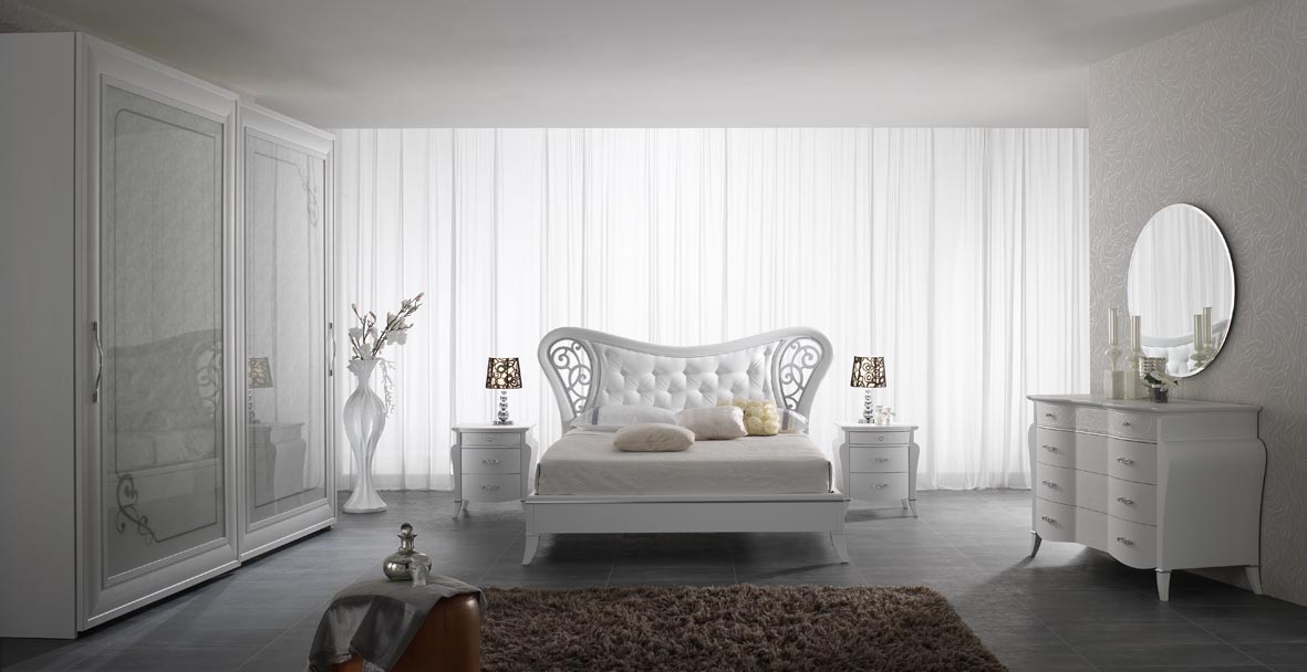 Camere da letto moderne con swarovski: letti imbottiti con ... Camera da idee Contemporanea letto