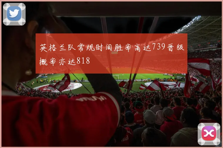 英格兰队常规时间胜率高达739晋级概率亦达818